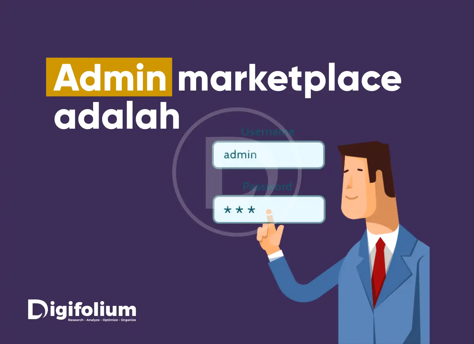 admin marketplace adalah