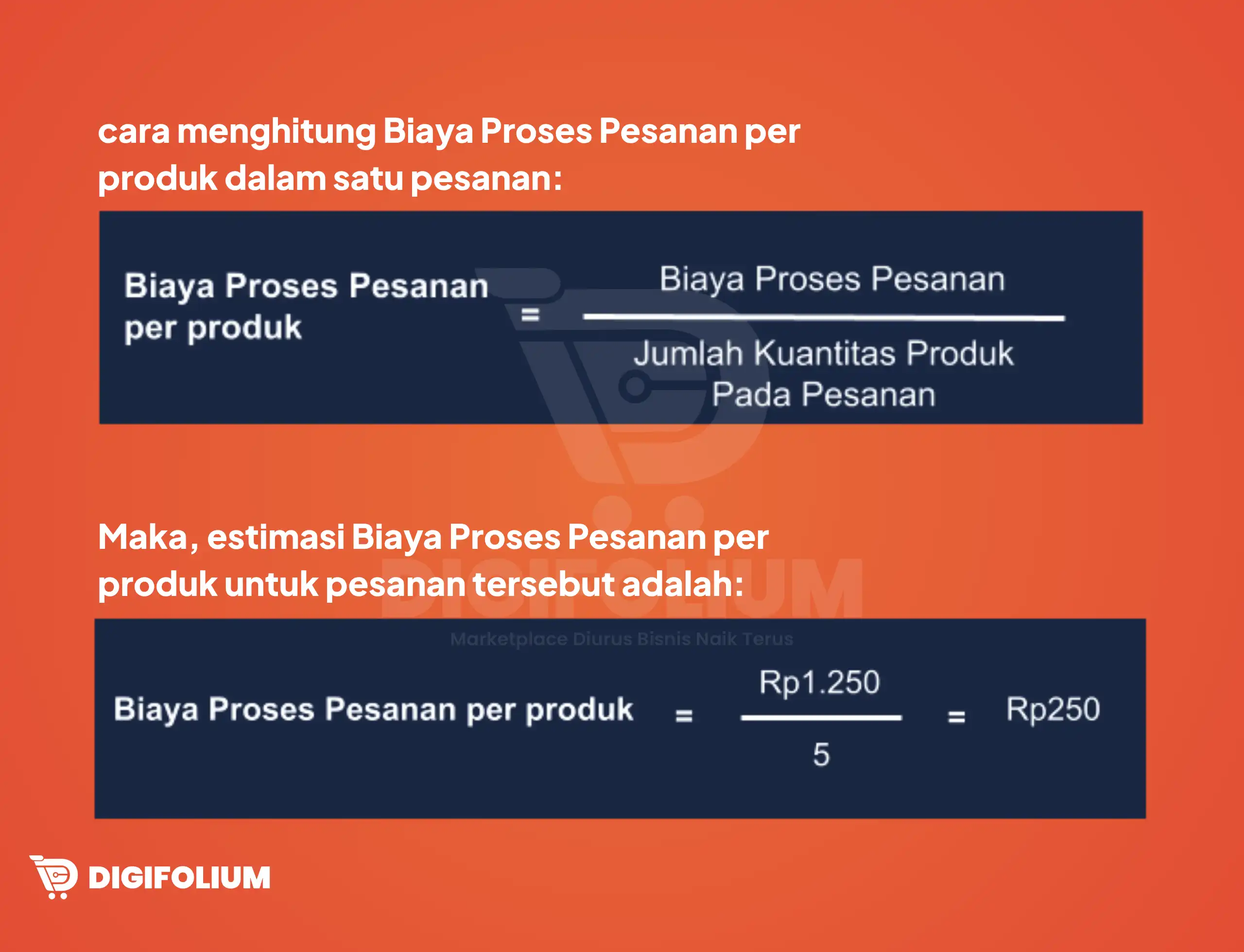 Cara Menghitung Biaya Proses Pesanan