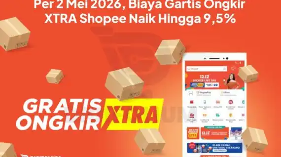 Per 2 Mei 2026, Biaya Gratis Ongkir XTRA Shopee Naik 9,5%