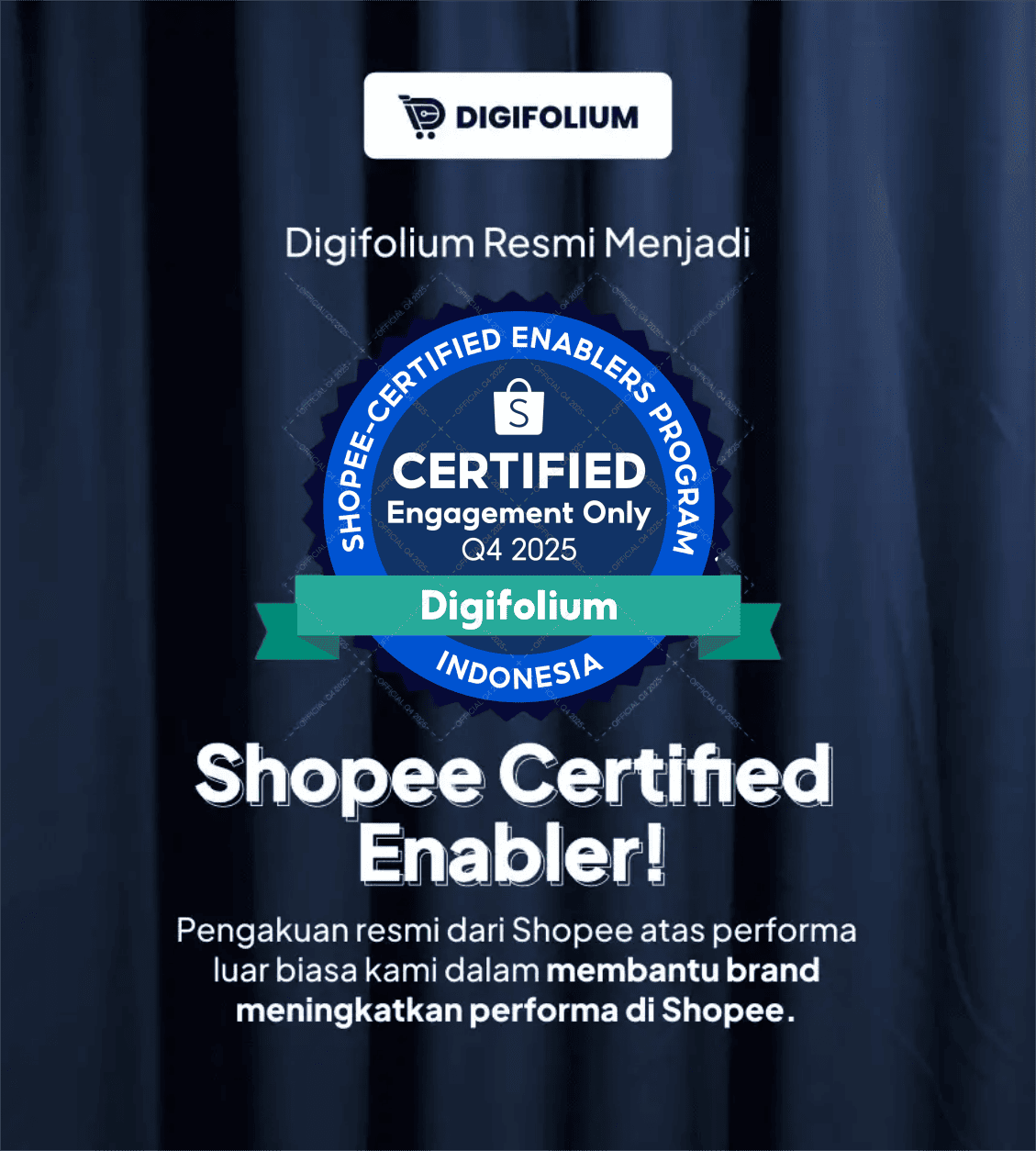 Digifolium resmi menjadi Shopee Certified Enabler
