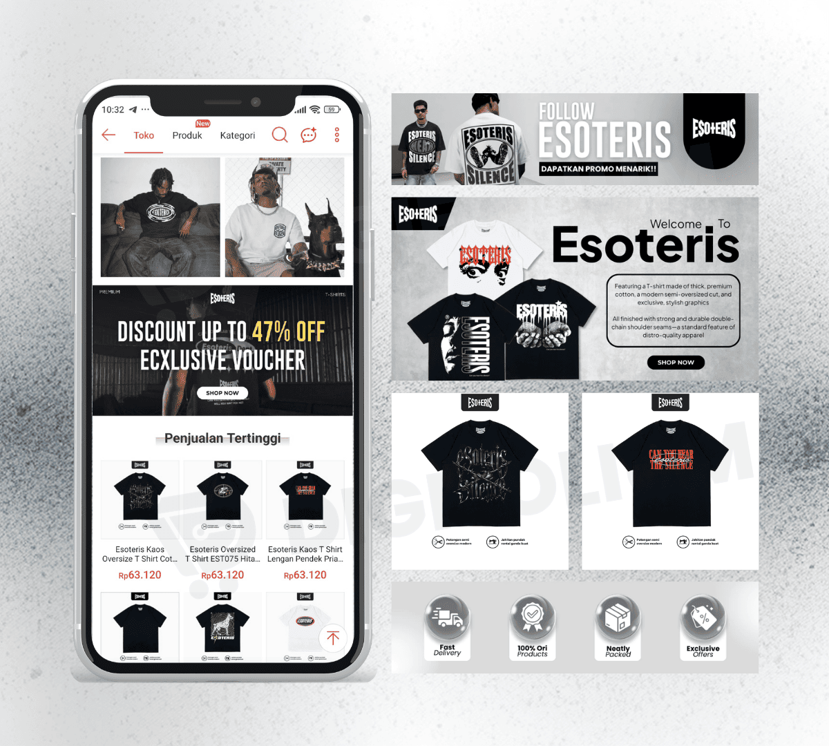 Portofolio desain marketplace Digifolium