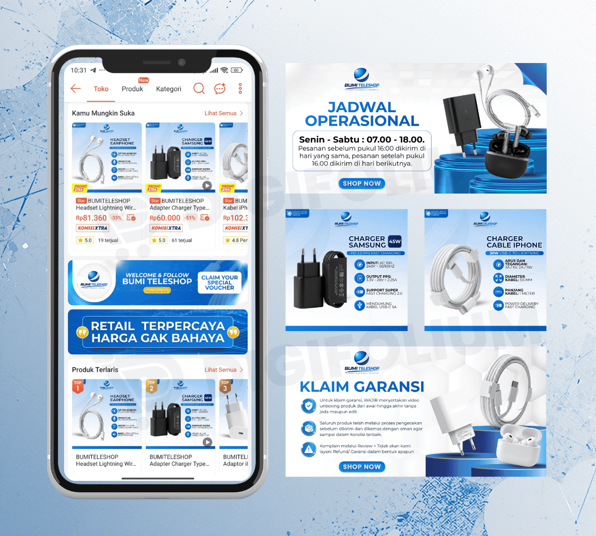 Portofolio desain marketplace Digifolium