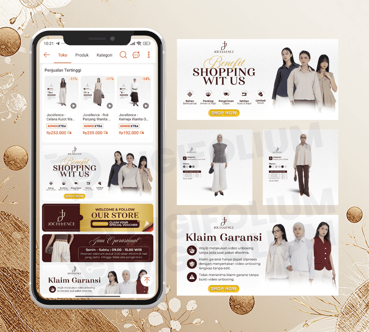 Portofolio desain marketplace Digifolium