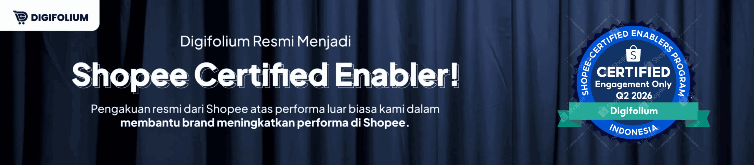 Digifolium resmi menjadi Shopee Certified Enabler